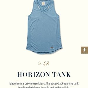 Tracksmith Running Tank NWT